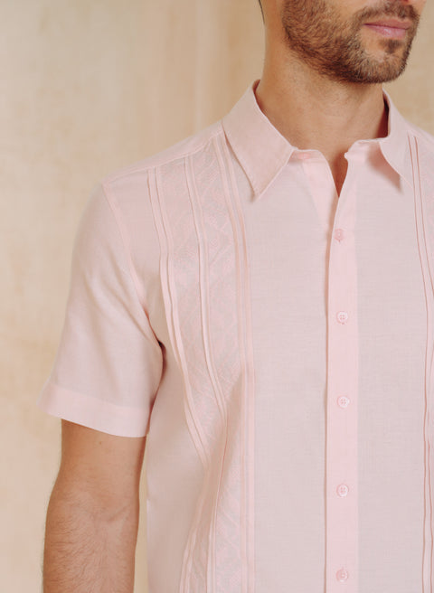 Guayabera manga corta Lino Algodón Publio