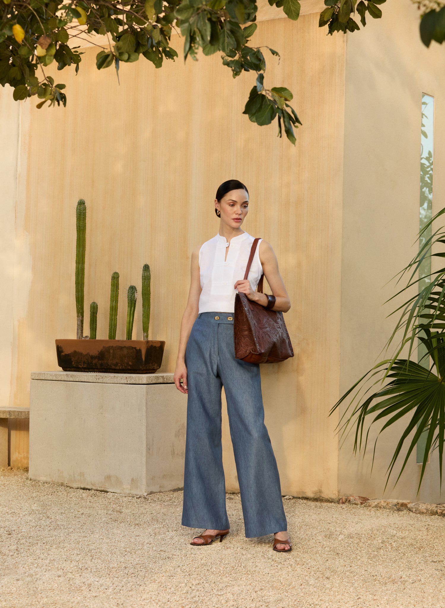 Pantalón Largo 100% Lino Zahur