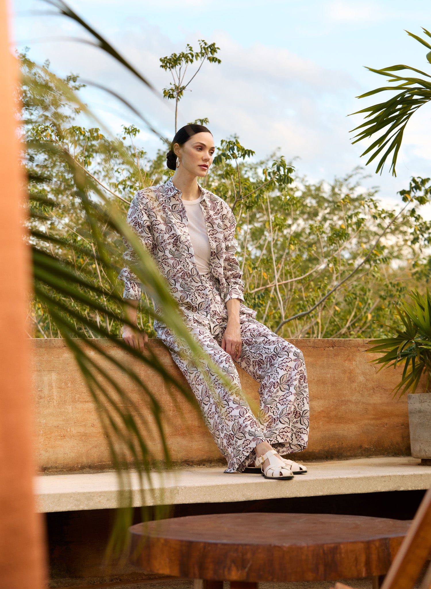 Pantalón a la cintura 100% Lino Litwick