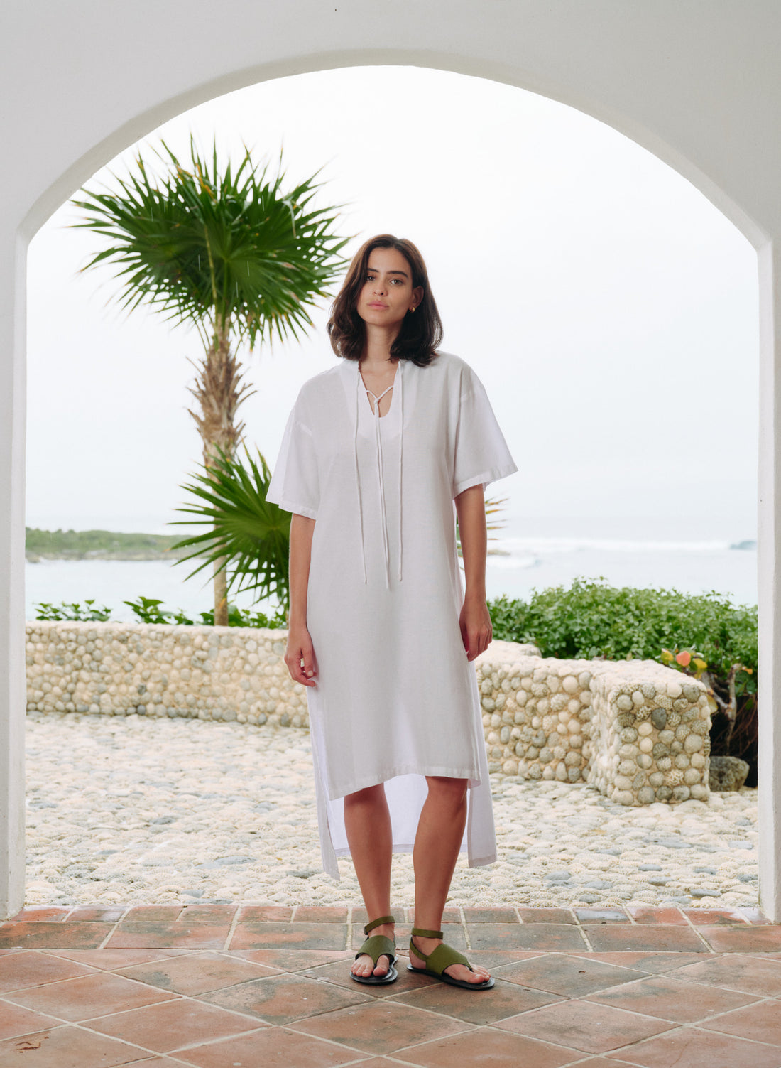 Vestido Corto Lino Algodón Rijeka