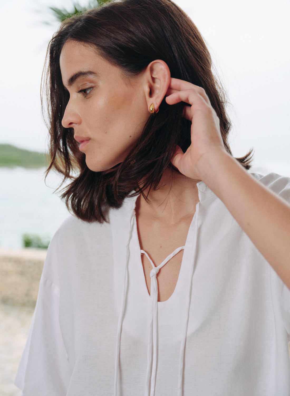 Vestido Corto Lino Algodón Rijeka