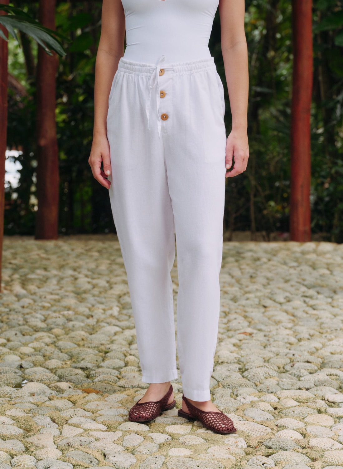 Pantalón Largo Lino Algodón Sete