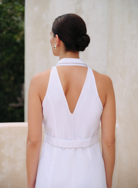 Vestido Corto Lino Algodón Sienna