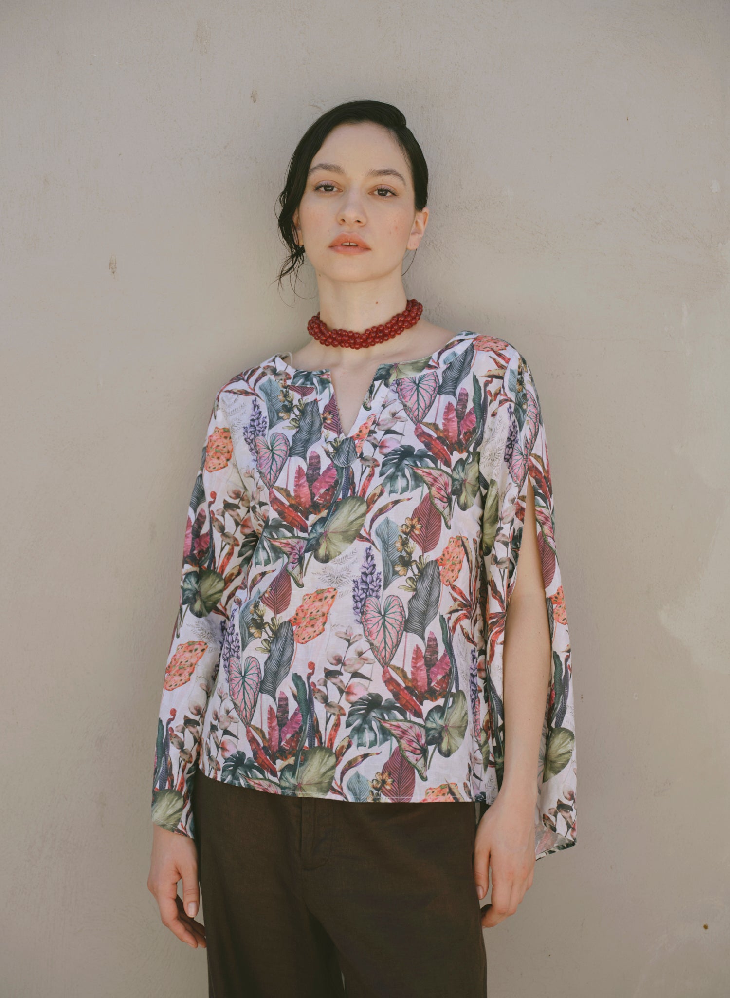 Blusa manga larga Strellitzia