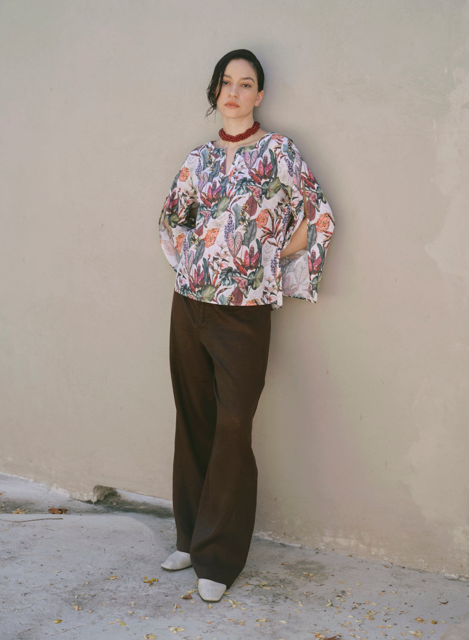 Blusa manga larga Strellitzia