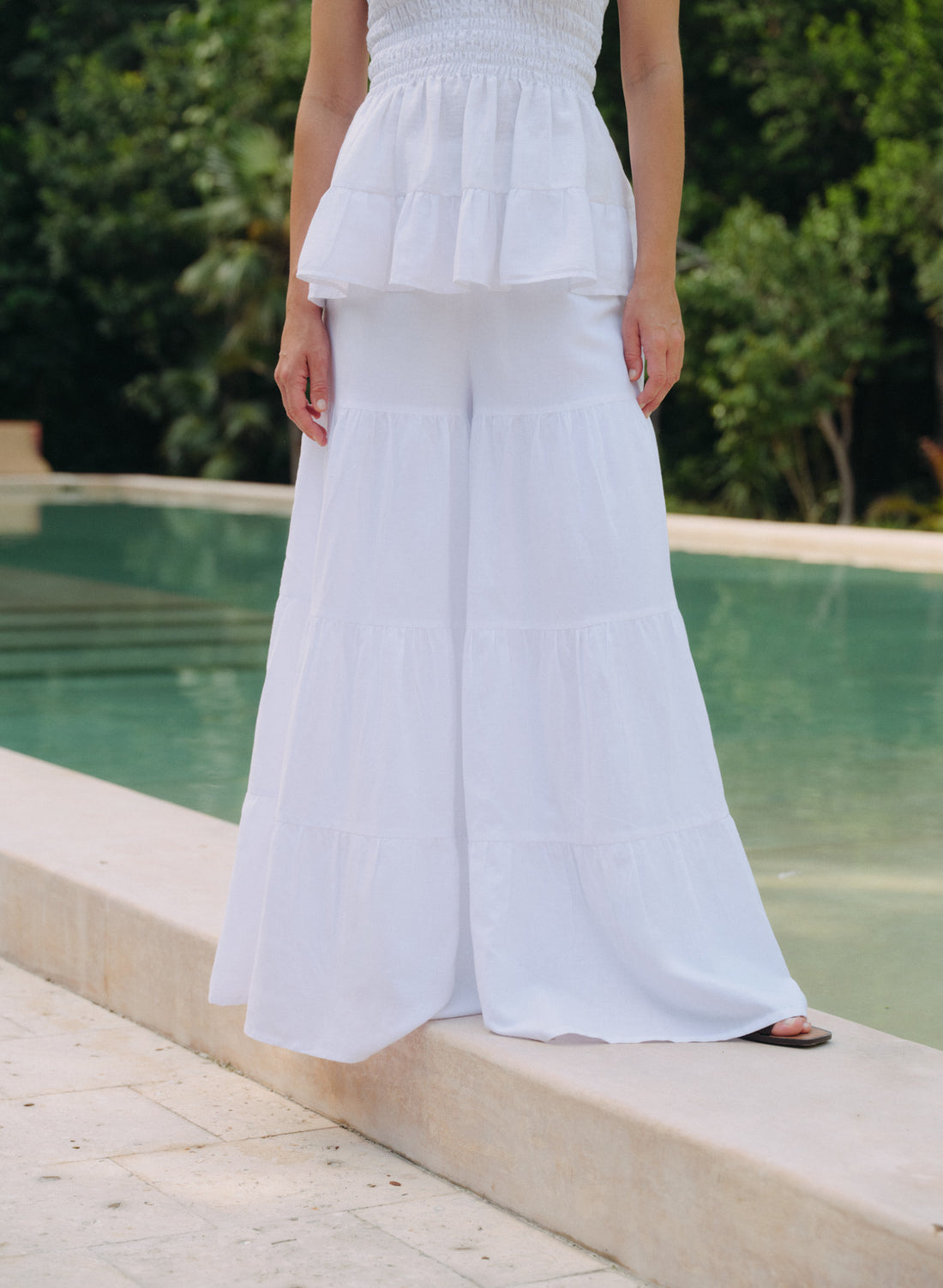 Pantalón Largo Lino Algodón Sunkiss