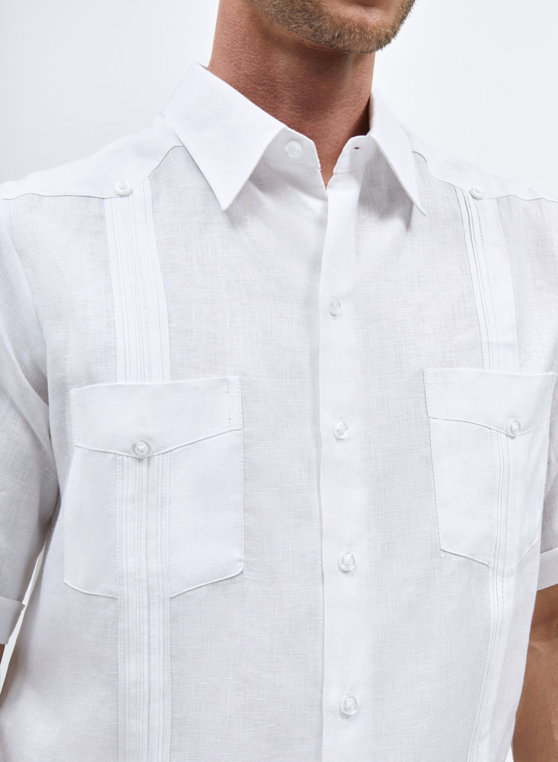 Guayabera manga corta 100% Lino Tradicional