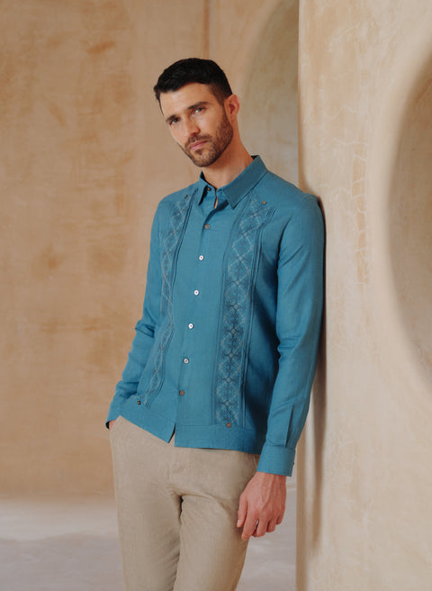 Guayabera 100% Lino Varian
