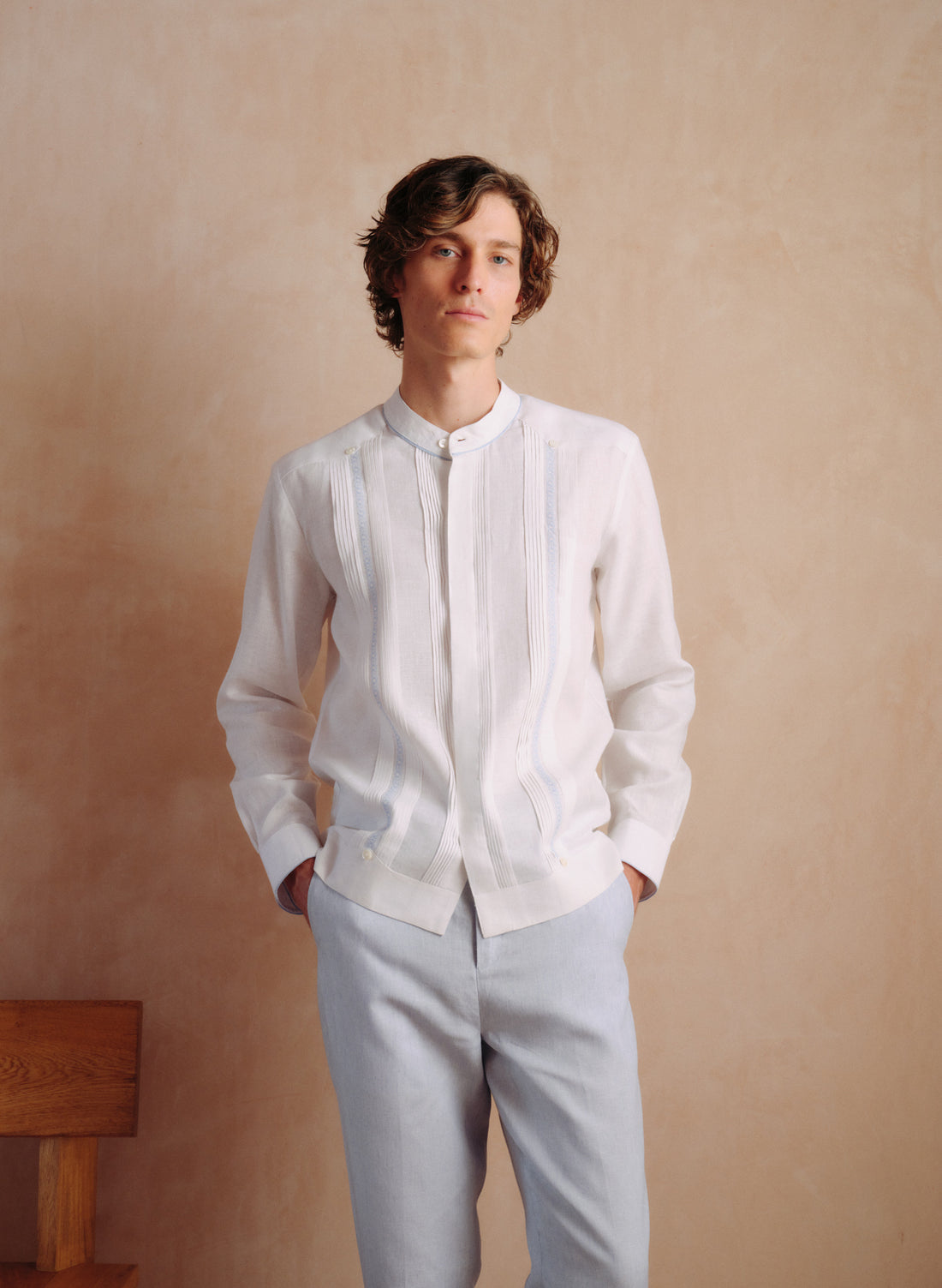 Guayabera 100% Lino Velez