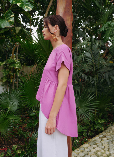 Blusa sin mangas Lino Algodón Vene