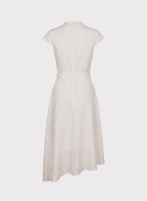 Vestido corto 100% Lino Lucetia