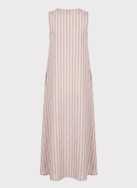 Vestido largo 100% Lino Sarala