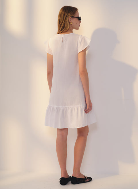 Vestido corto Lino Algodón Ana