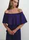 Vestido largo off shoulder 100% Lino Diane