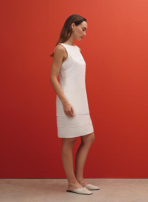 Vestido corto 100% Lino Kent
