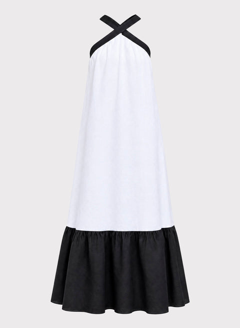 Vestido largo 100% Lino Nyx