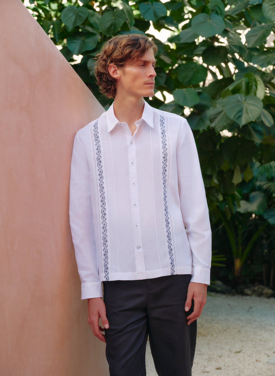 Camisa Guayabera Lino Algodón Vinay TX