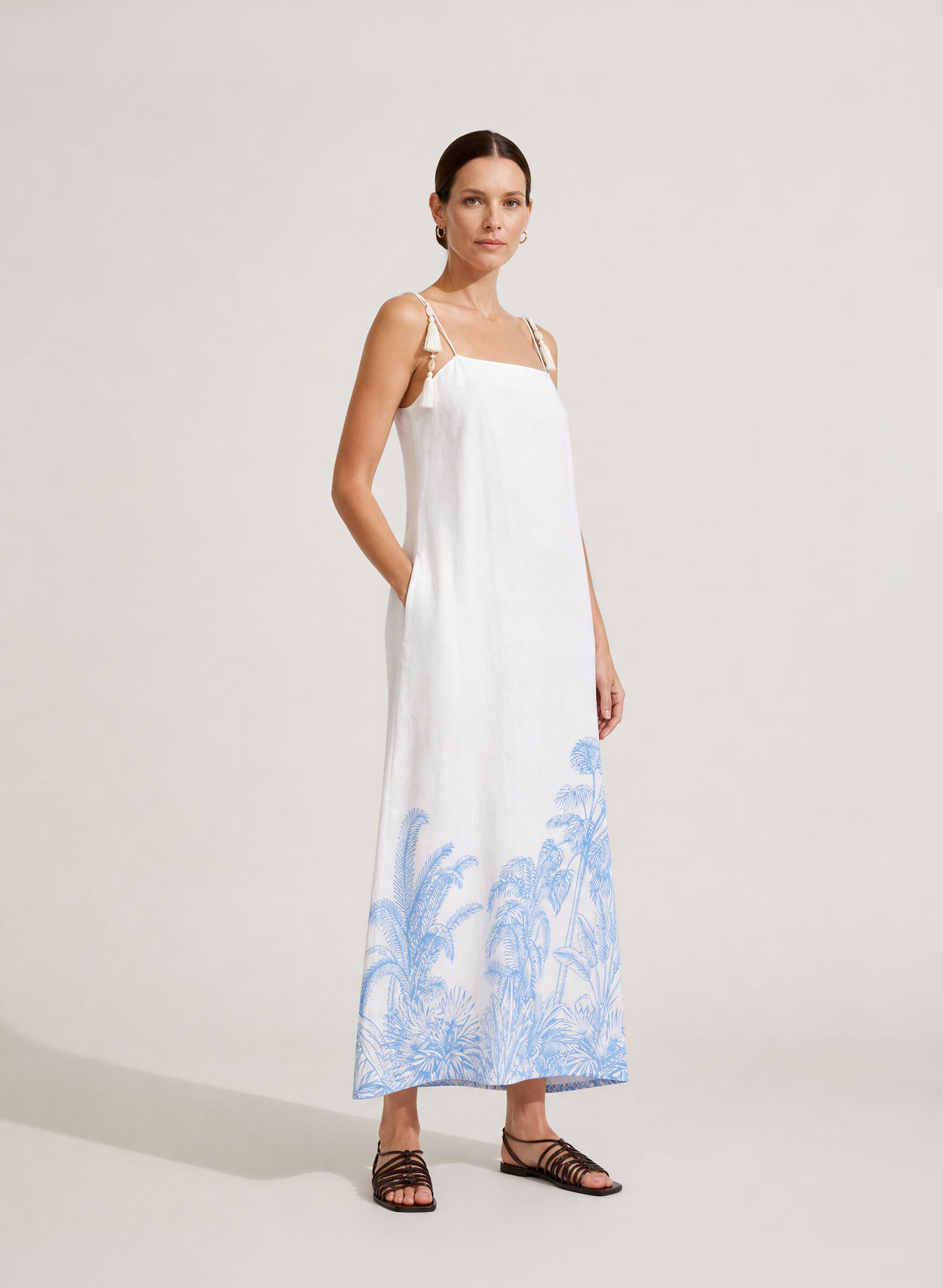 Vestido largo 100% Lino Brisa