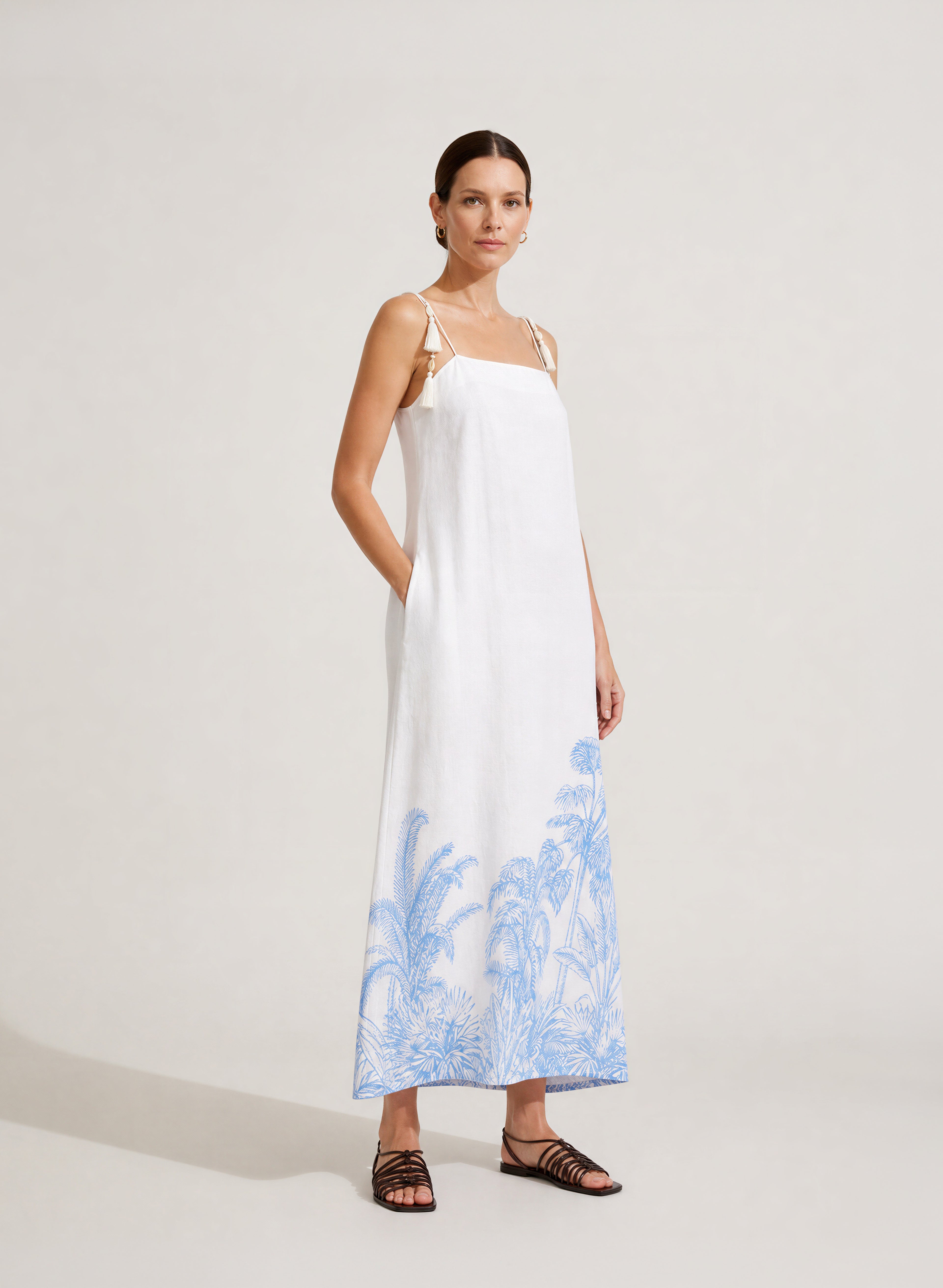 Vestido largo 100% Lino Brisa