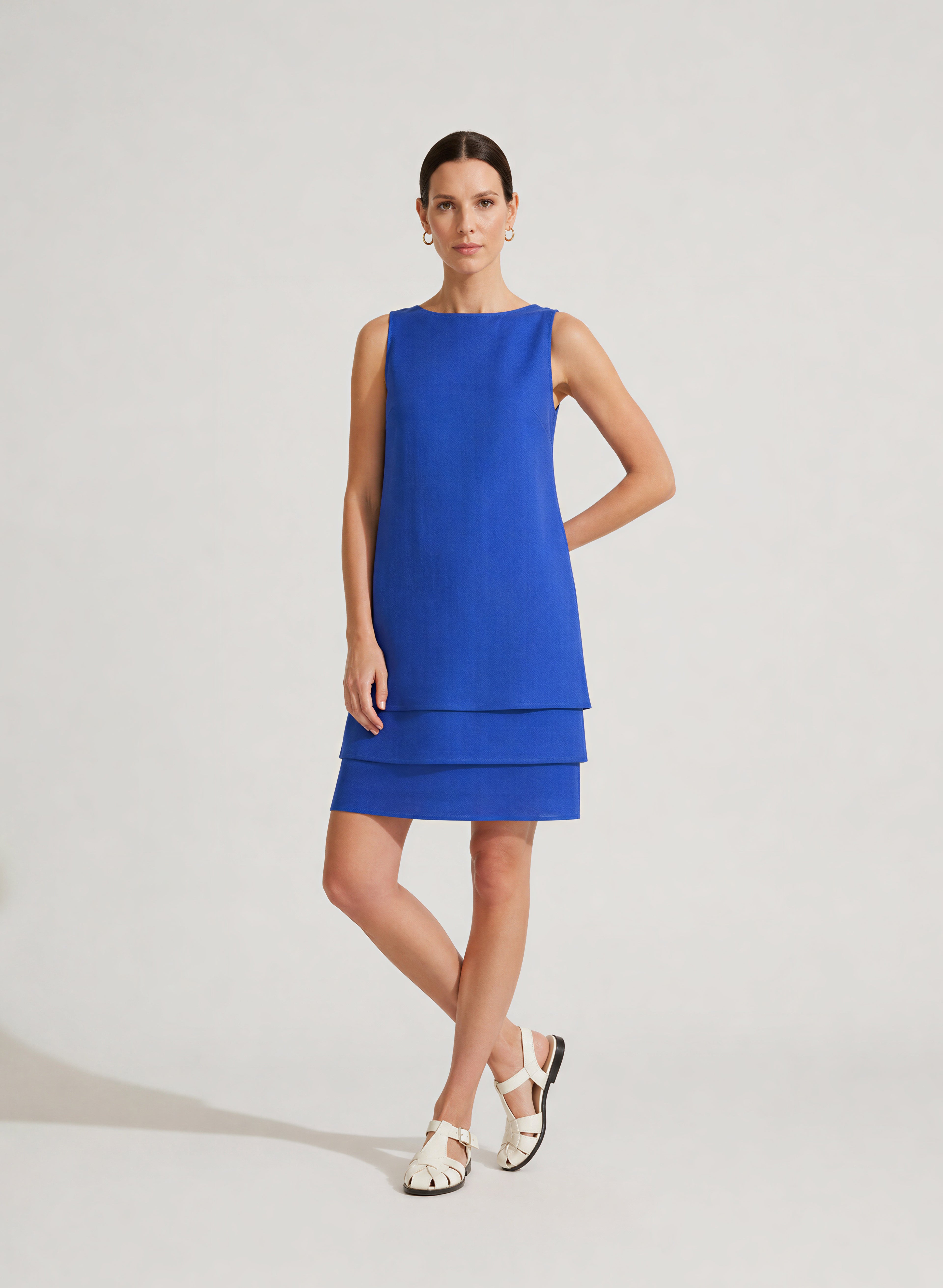 Vestido midi 100% lino Kent
