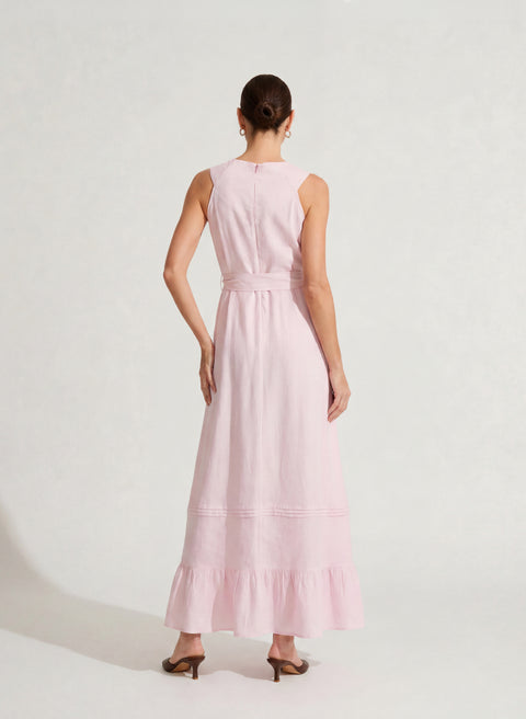 Vestido largo 100% Lino Litzaria