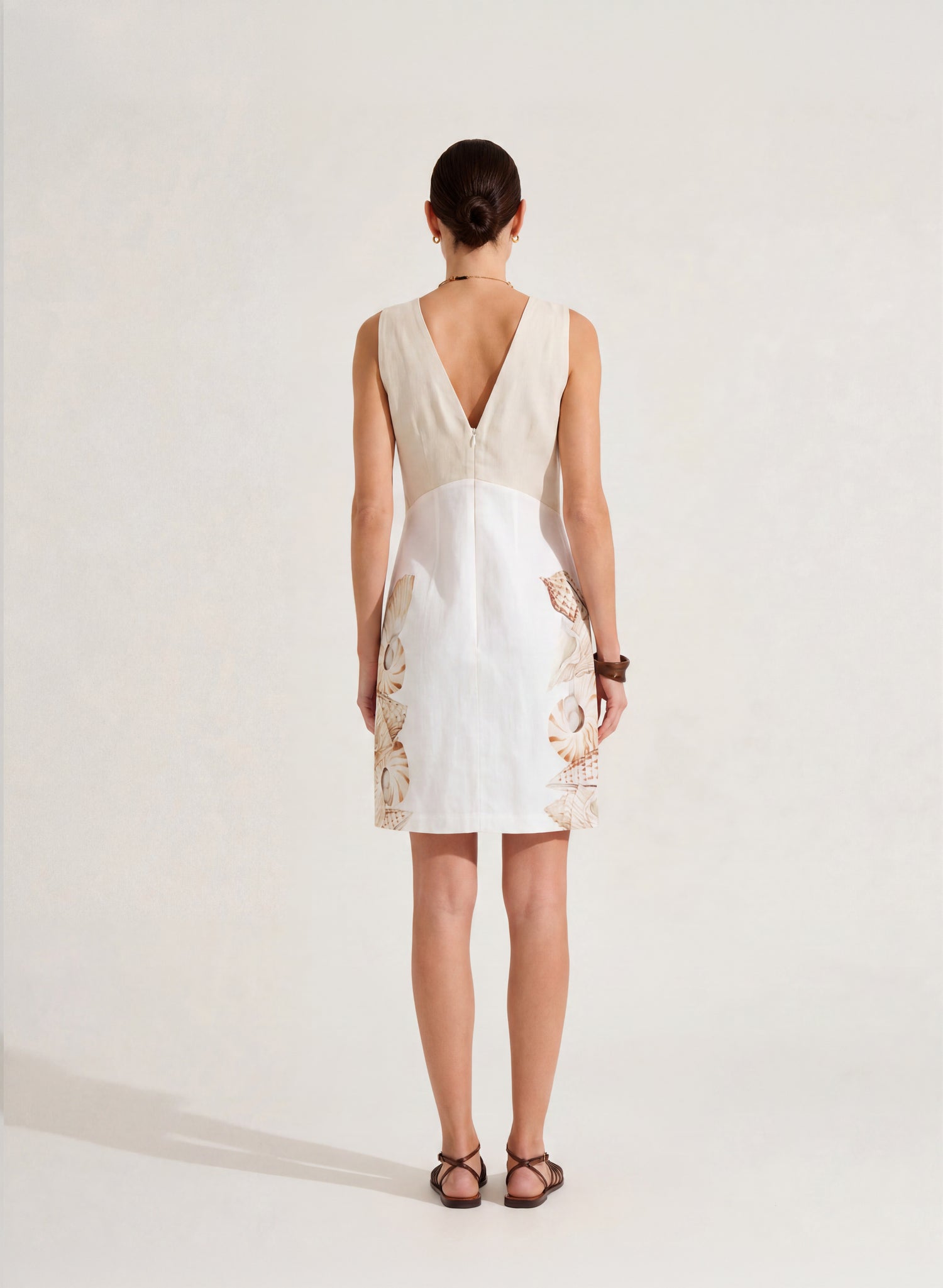 Vestido corto 100% Lino Shella