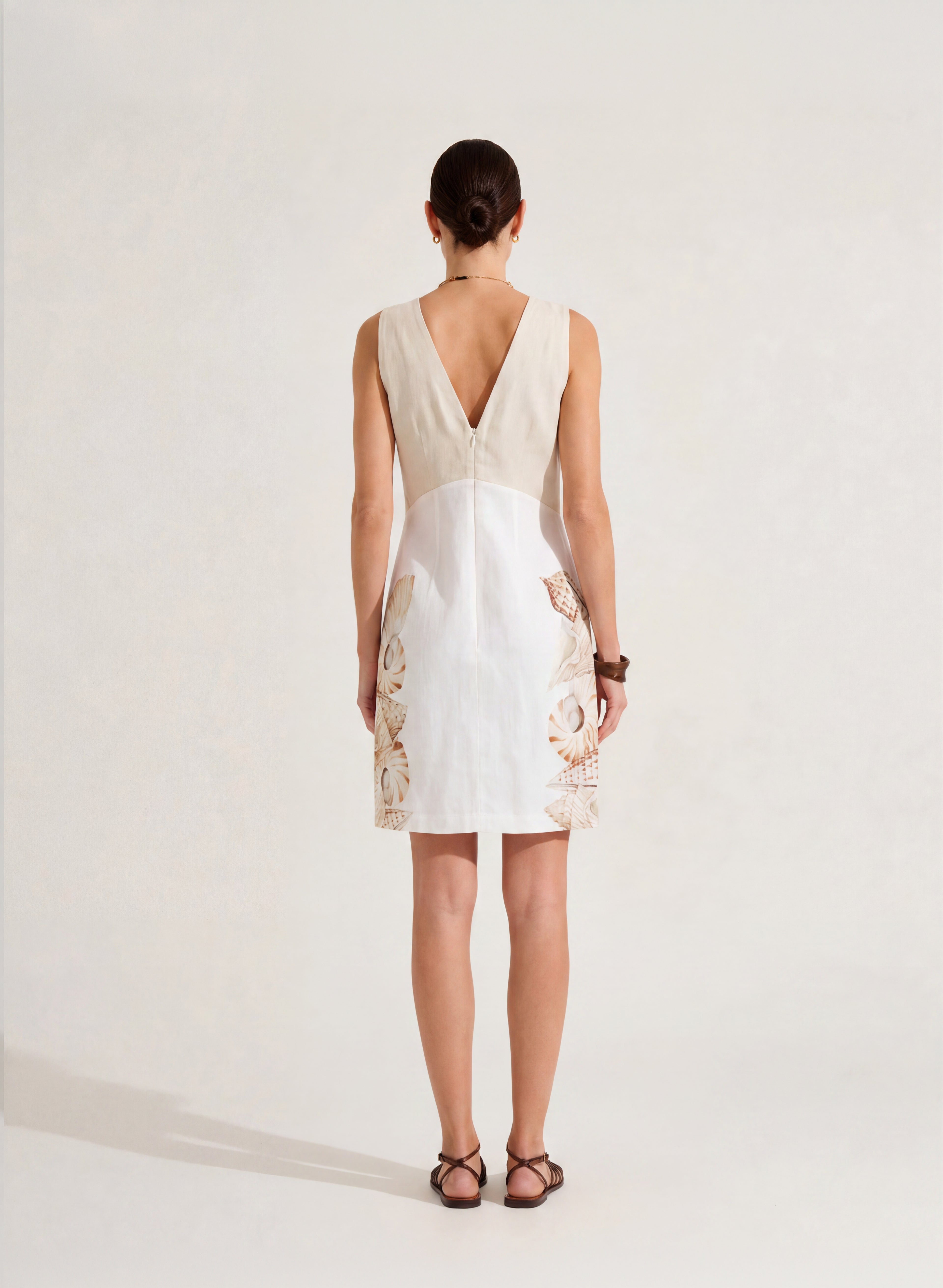 Vestido corto 100% Lino Shella