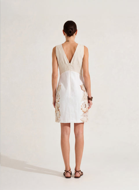 Vestido corto 100% Lino Shella