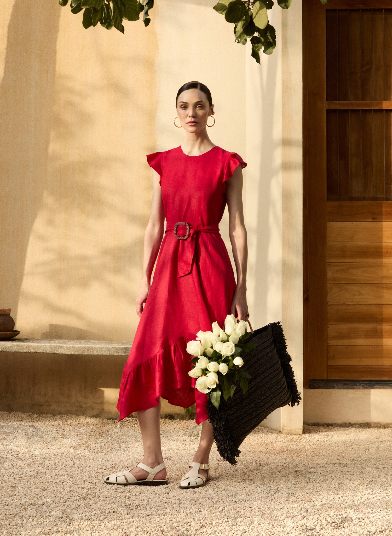 Vestido Corto 100% lino Ole