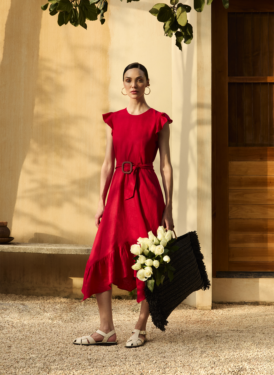 Vestido Corto 100% lino Ole