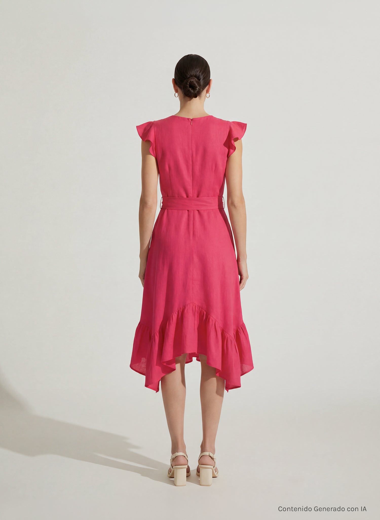 Vestido Corto 100% lino Ole