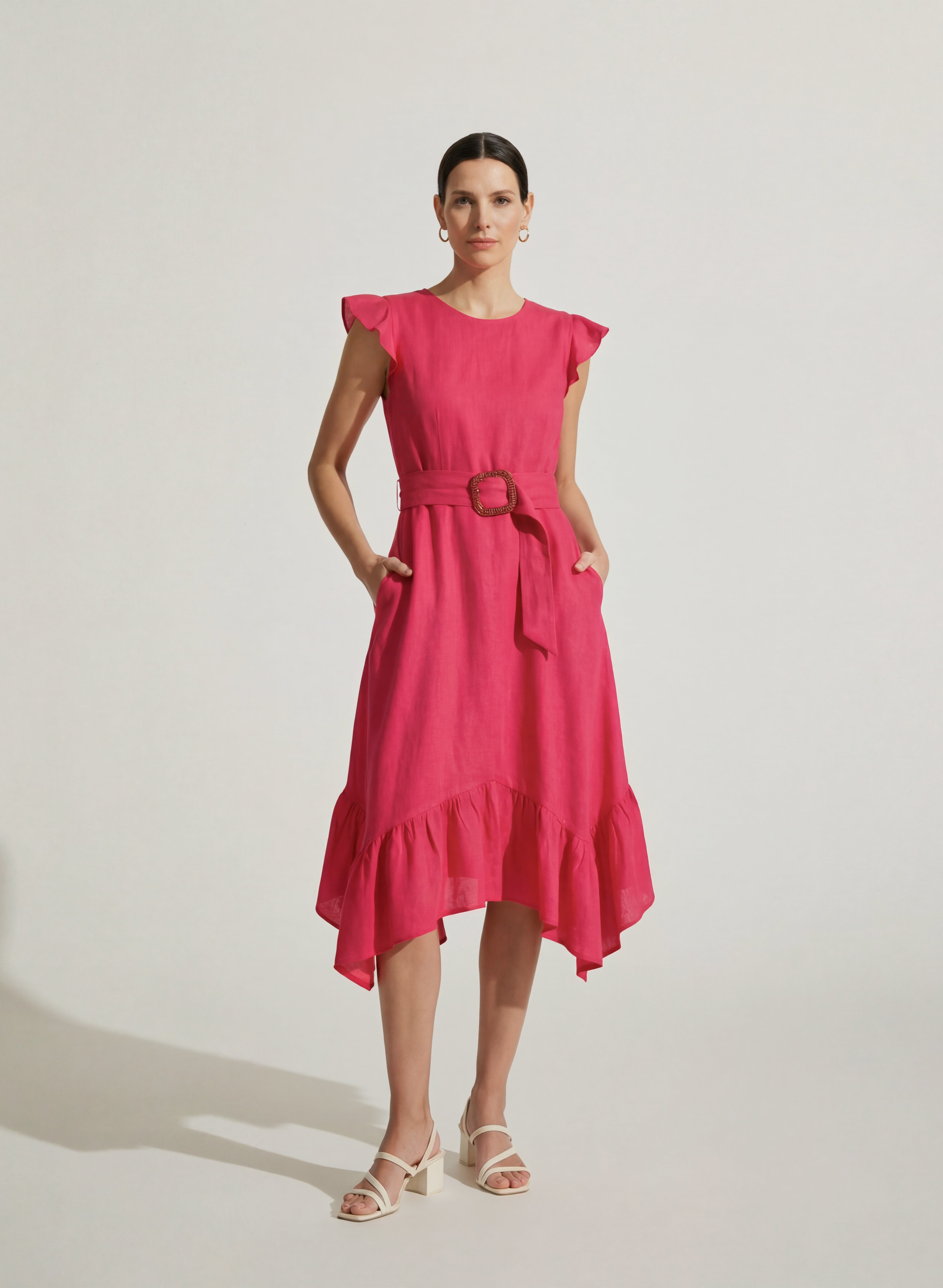 Vestido Corto 100% lino Ole