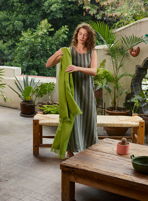 Vestido largo 100% Lino Sarala