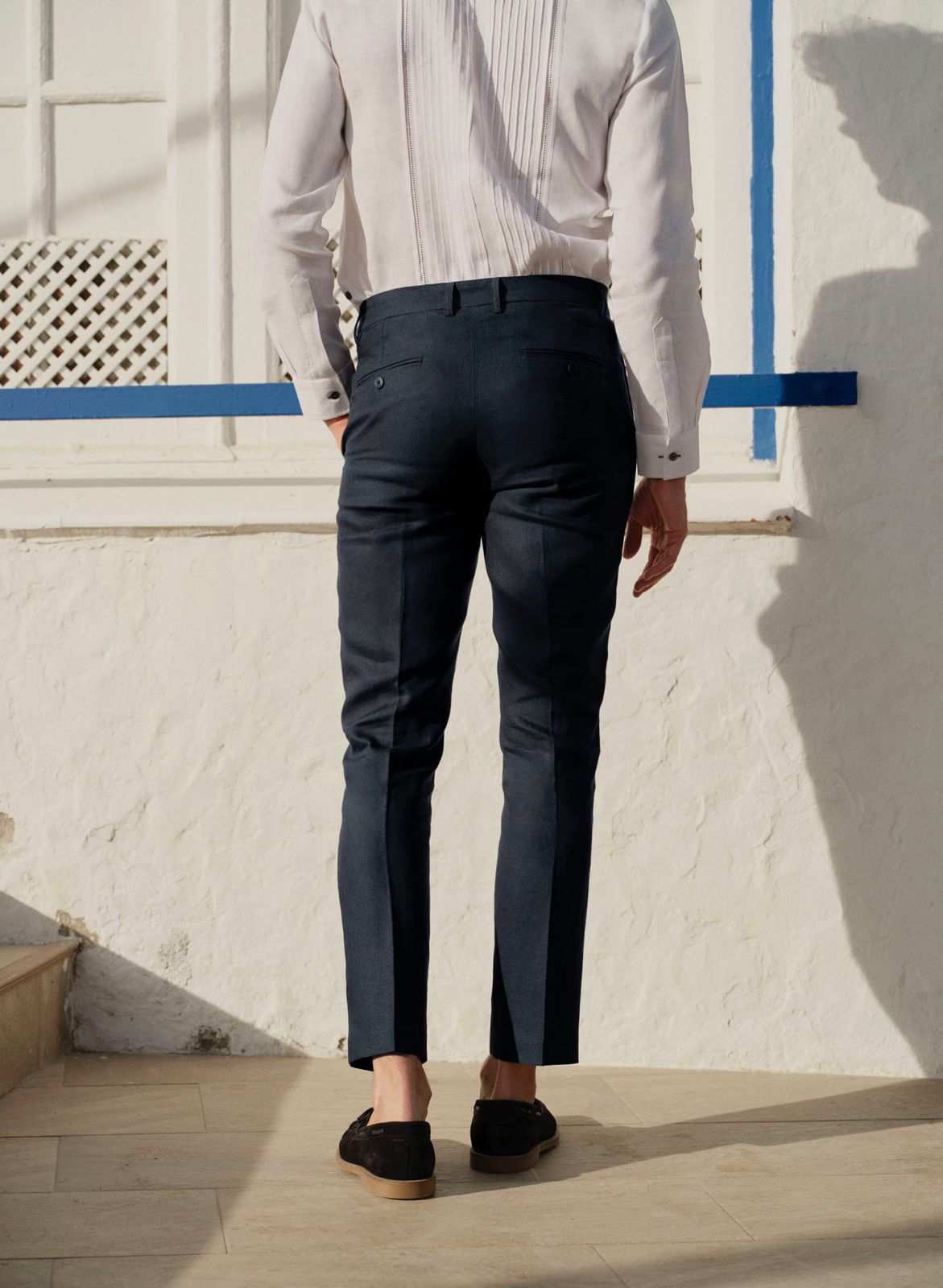Pantalón Básico Slim Fit Navy