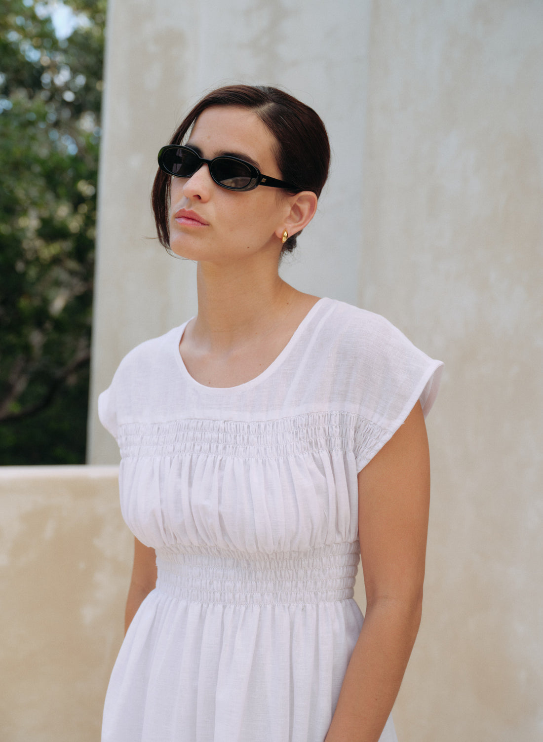 Vestido Corto Lino Algodón Yelapa