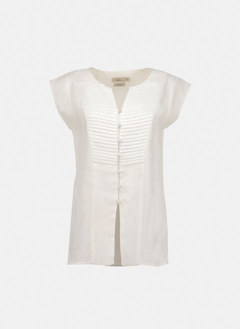 Blusa sin mangas 100% Lino Yue