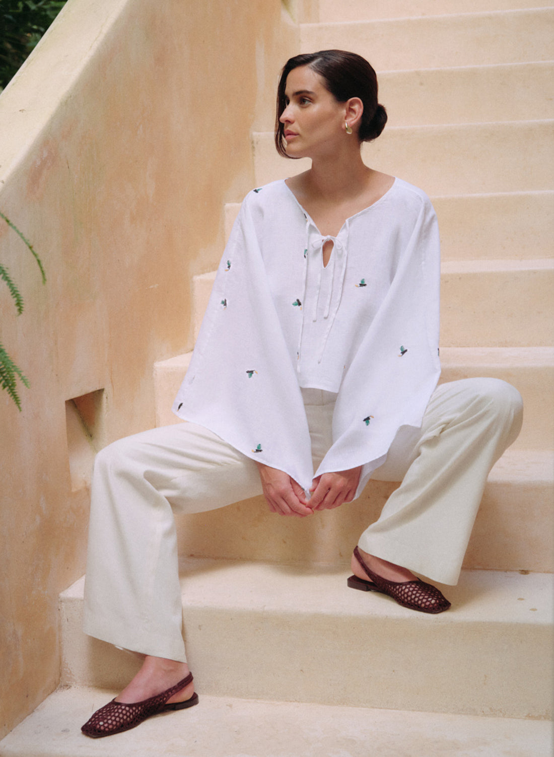 Pantalón Largo Lino Algodón Zahur