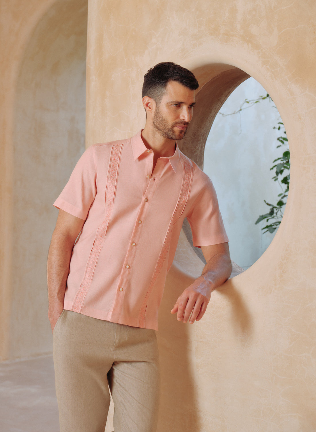 Guayabera Lino Algodón Zarote