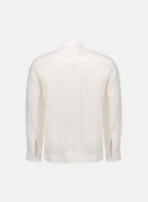 Guayabera manga larga 100% Lino Zolezzi