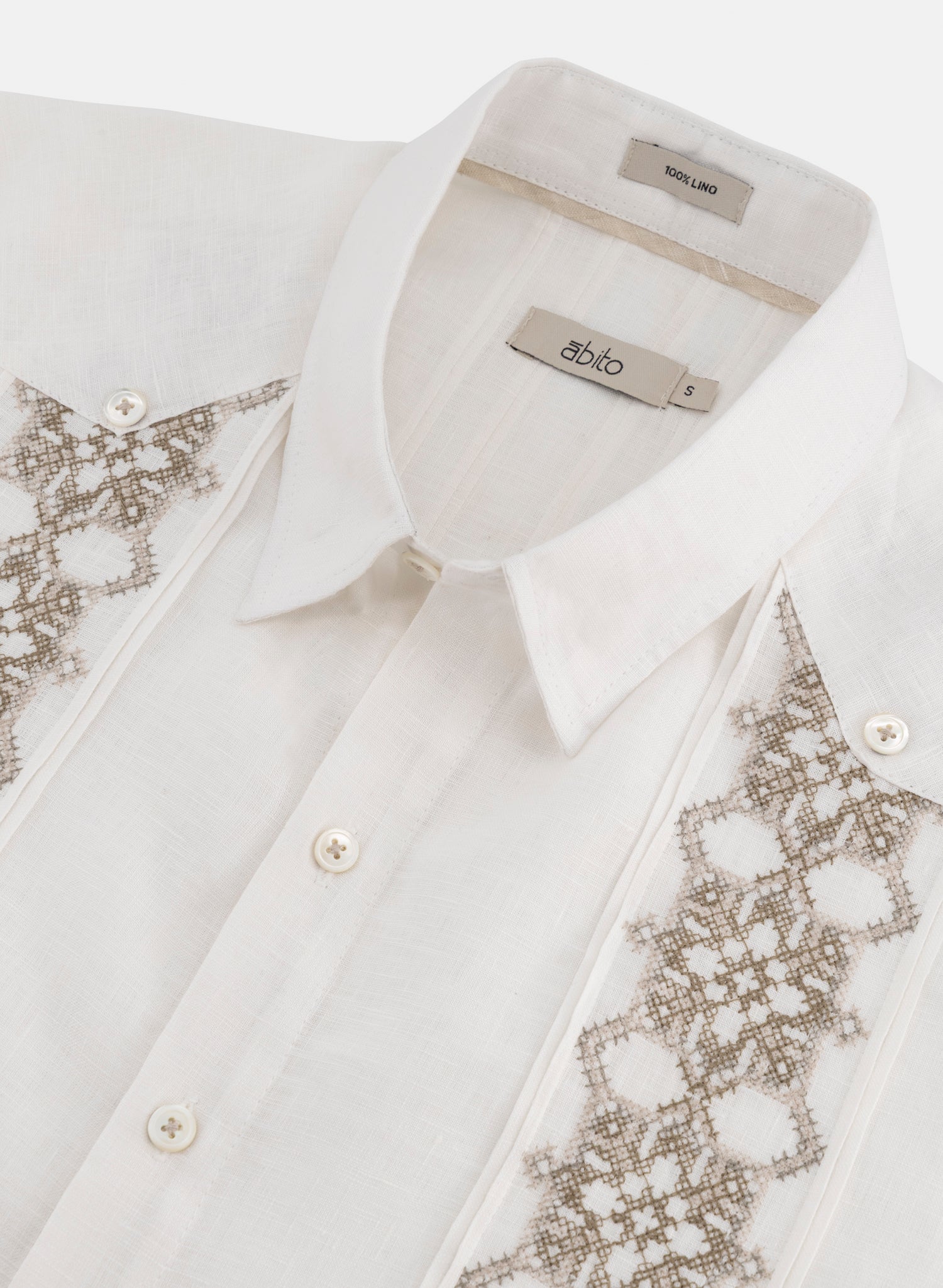 Guayabera manga larga 100% Lino Zolezzi