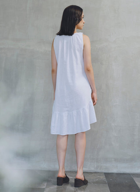 Vestido Corto Lino Algodón Qala