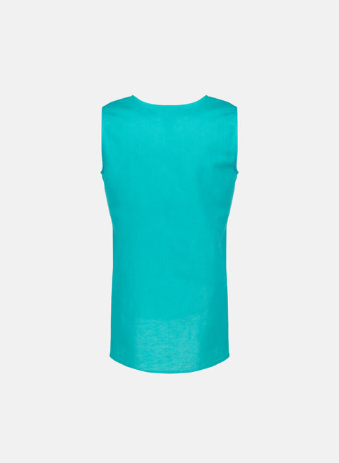 Blusa sin mangas Lino Algodón Terranova