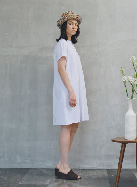 Vestido Corto 100% Lino Loutsa