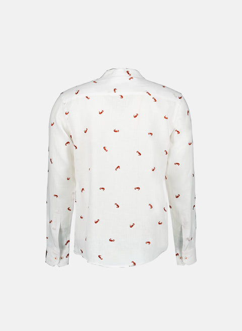 Camisa manga larga 100% Lino Mia Hipocampo
