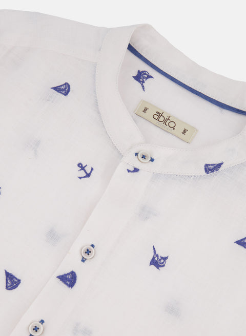 Camisa manga larga 100% Lino Mia Marino
