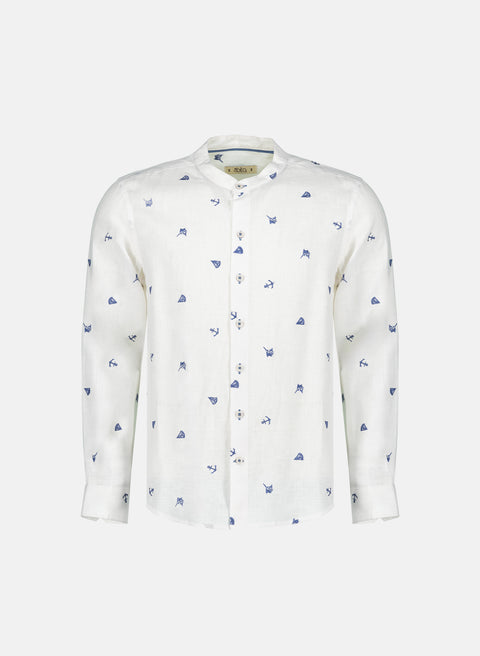 Camisa manga larga 100% Lino Mia Marino