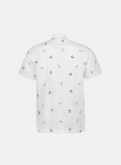 Camisa manga corta 100% Lino Mia Naufragio