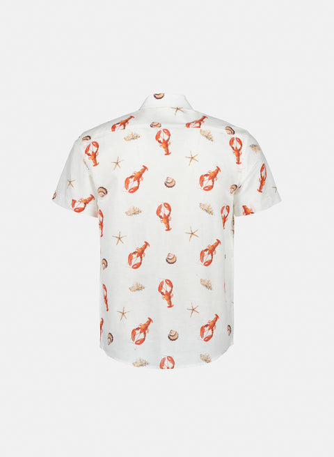 Camisa manga corta Lino Algodón Paraga Langouste
