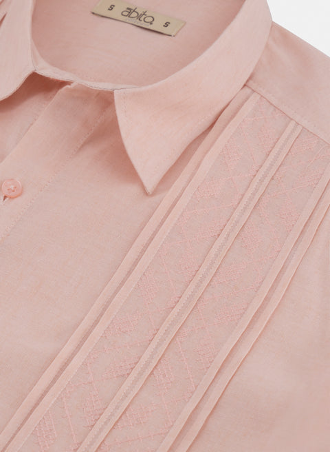 Guayabera manga corta Lino Algodón Publio TX