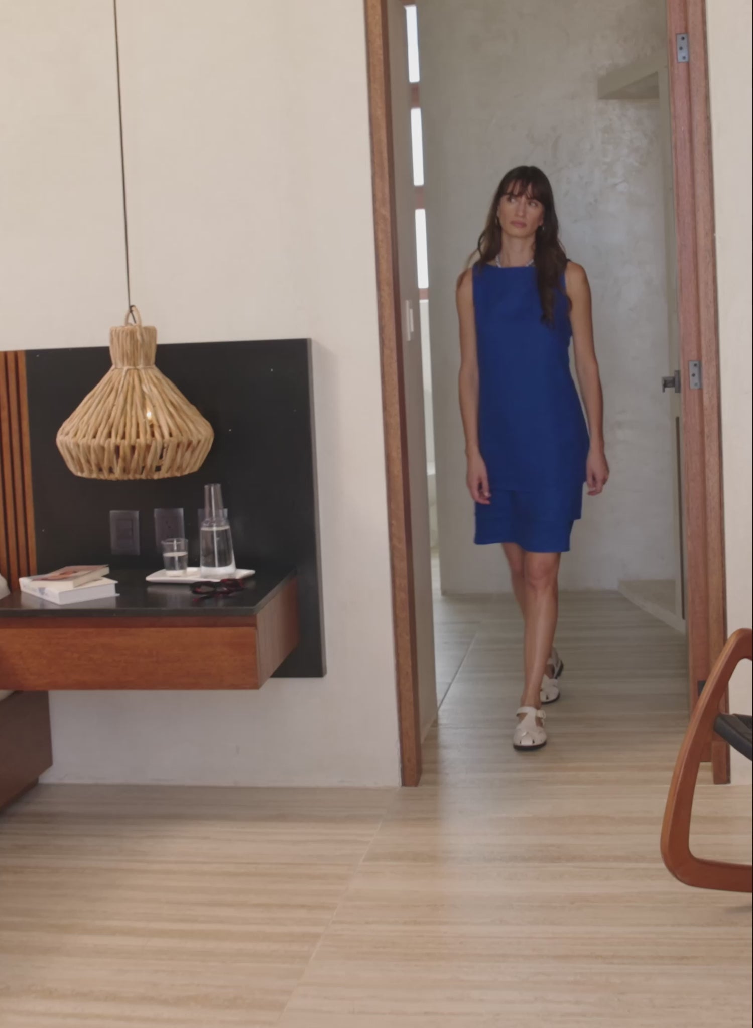 Vestido midi 100% lino Kent